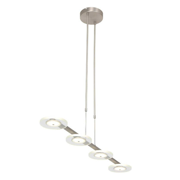 Steinhauer Moderne Industriële Hanglamp Turound staal met helder glas