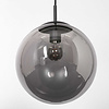 Steinhauer Hotel Chique hanglamp Bollique 1-licht Ø25 cm zwart met smoke glas