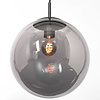 Steinhauer Hotel Chique hanglamp Bollique 1-licht Ø25 cm zwart met smoke glas