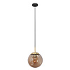 Steinhauer Hotel Chique hanglamp Bollique 1-licht Ø20 cm goud met amber glas