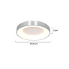Steinhauer Moderne plafondlamp Ringlede Ø30 cm Zilver