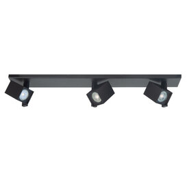 Opbouwspot Oslo 3-lichts zwart