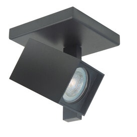 Opbouwspot Oslo 1-lichts zwart