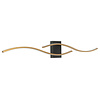 Highlight Moderne Design wandlamp Onda 1-lichts 105 cm zwart goud
