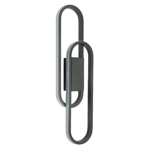 Moderne Design wandlamp Anello 1-lichts 50 cm zwart