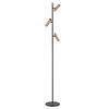 Highlight Moderne Industriële vloerlamp Trend 3-lichts zwart goud