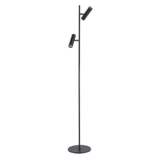 Moderne minimalistische vloerlamp Trend 2-lichts zwart