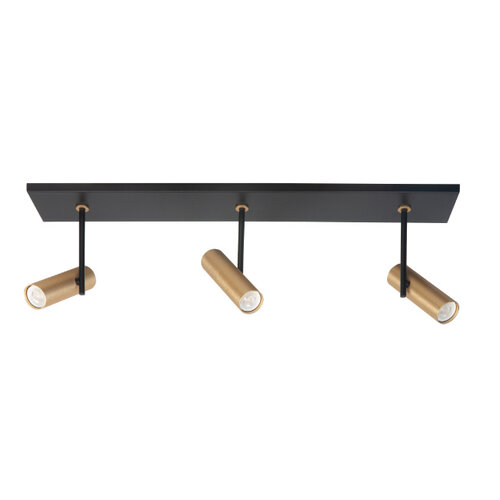 Moderne Industriële opbouwspot Trend 3-lichts goud