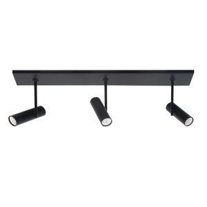 Highlight Moderne Industriële opbouwspot Trend 3-lichts zwart