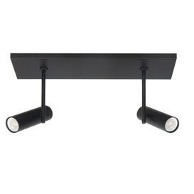 Opbouwspot Trend 2-lichts zwart