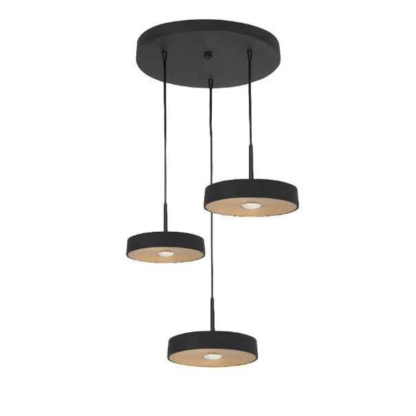 Highlight Moderne - Industriële - Hanglamp - Getrapt - Zwart - Brons - Bright