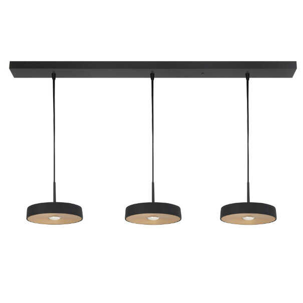 Highlight Moderne - Industriële - Hanglamp - Zwart - Brons - Bright