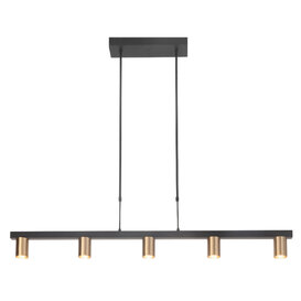 Hanglamp Perugia 5 lichts goud