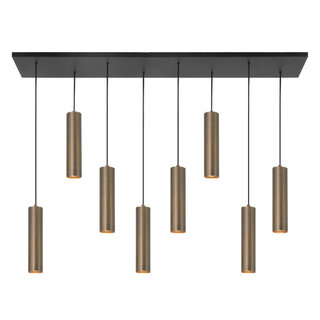 Hanglamp Perugia 8 lichts brons