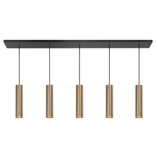 Hanglamp Perugia 5 lichts goud