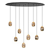 Highlight Moderne hanglamp Golden Egg 8-lichts Ovaal goud
