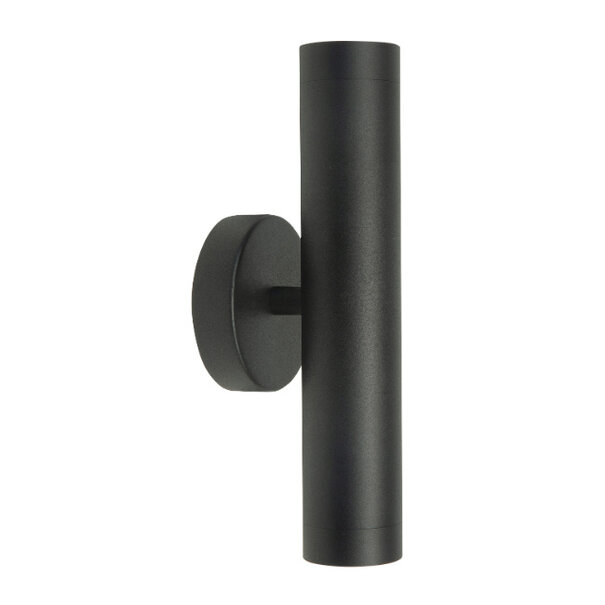 Highlight Moderne Industriële wandlamp Perugia 2-lichts zwart