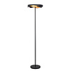 Highlight Moderne Design Vloerlamp Ascoli zwart goud