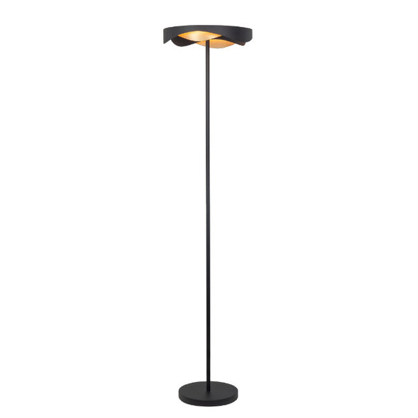 Highlight Moderne Design Vloerlamp Ascoli zwart goud