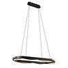 Highlight Moderne Design hanglamp Ascoli ovaal zwart goud