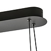 Highlight Moderne Design hanglamp Ascoli ovaal zwart goud