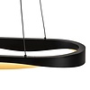 Highlight Moderne Design hanglamp Ascoli ovaal zwart goud