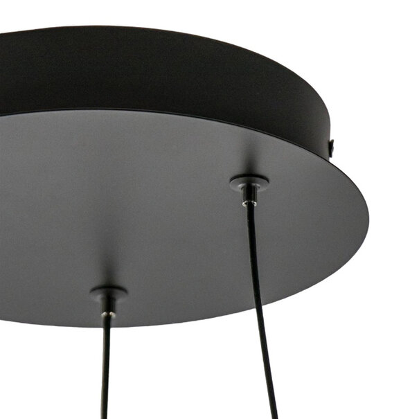 Highlight Moderne Design hanglamp Ascoli Ø64 cm zwart goud