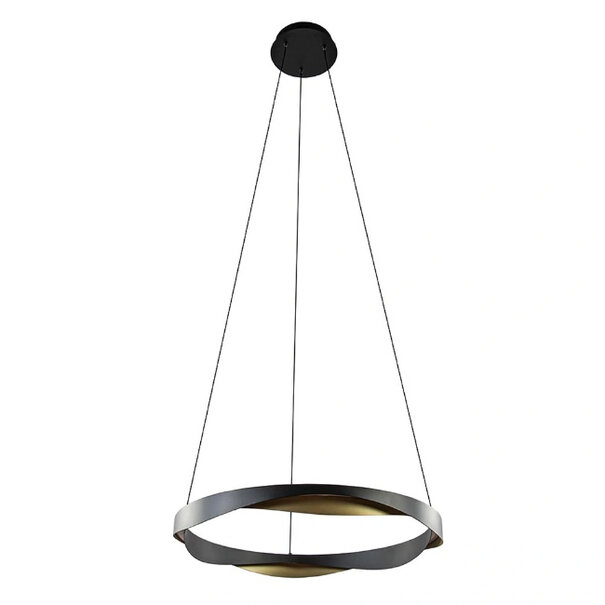 Highlight Moderne Design hanglamp Ascoli Ø64 cm zwart goud