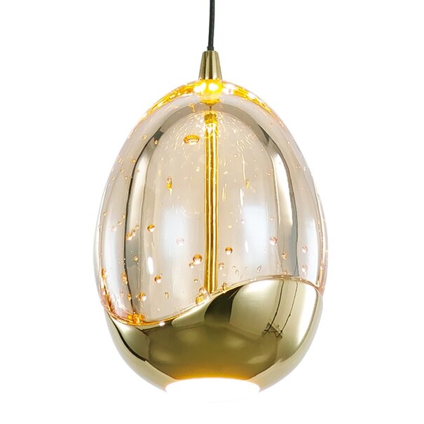 Highlight Moderne hanglamp Golden Egg 12-lichts Ovaal goud