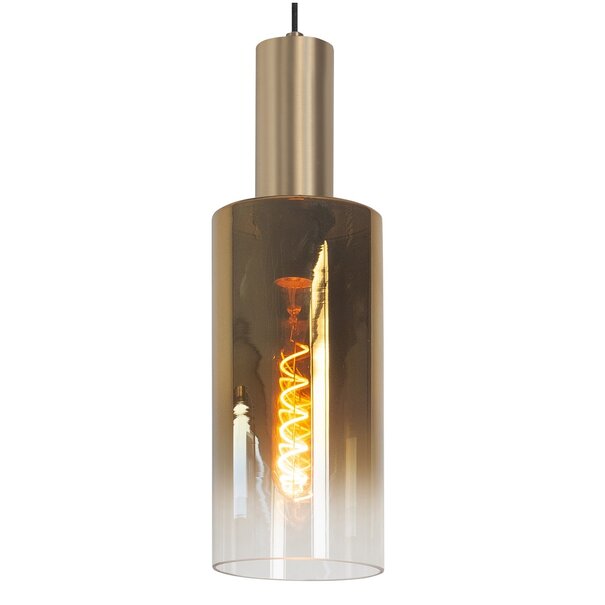 Highlight Hotel Chique hanglamp Perugia 7-lichts Kokers goud met goud glas