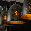 BelaLuz Industriële Vintage hanglamp Monte 3-lichts charcoal