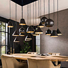 BelaLuz Industriële Design hanglamp Giant 18-lichts charcoal