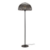 BelaLuz Industriële vloerlamp Peach 1-lichts zwart bruin
