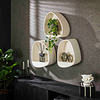 BelaLuz Moderne wandschap Edas 46 cm wit marmer composiet