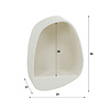 BelaLuz Moderne wandschap Edas 46 cm wit marmer composiet