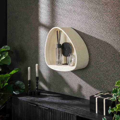 Moderne wandschap Edas 44 cm wit marmer composiet