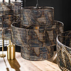 BelaLuz Industriële hanglamp Palis 3-lichts zwart bruin