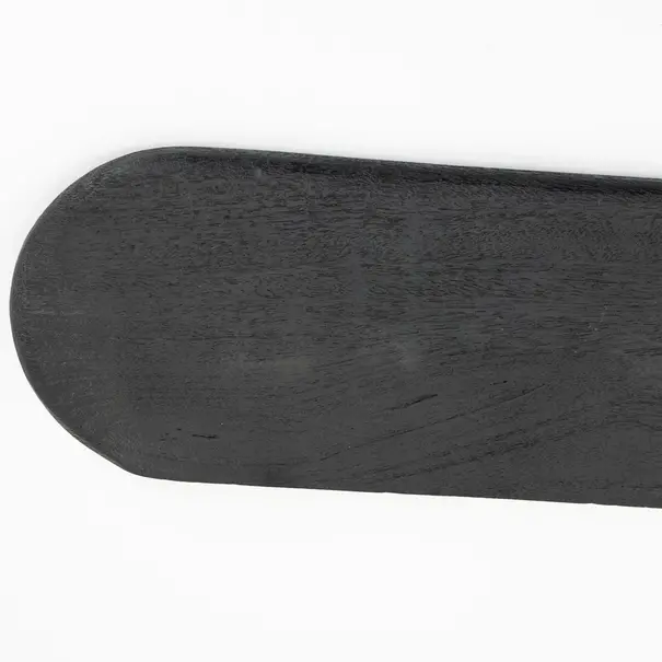 By-Boo Landelijke Wandplank Tre zwart 3 set mangohout