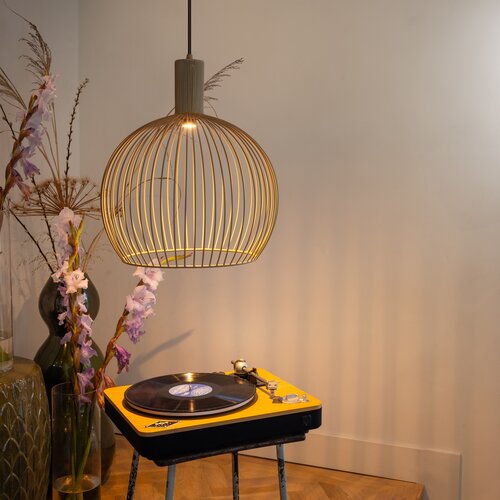 Moderne Design Hanglamp Wire 1-lichts Ø50 cm mat zand