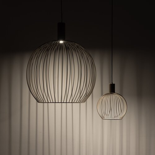 Moderne Design Hanglamp Wire 1-lichts Ø40 cm mat zand