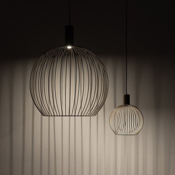 ETH Moderne Design Hanglamp Wire 1-lichts Ø30 cm mat zand