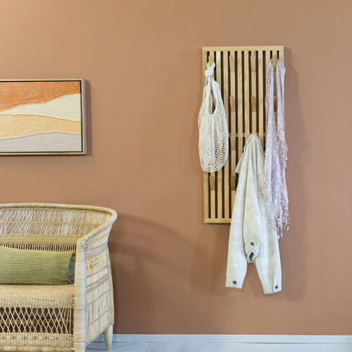 Landelijke kapstok Parco large 16 haken eiken naturel