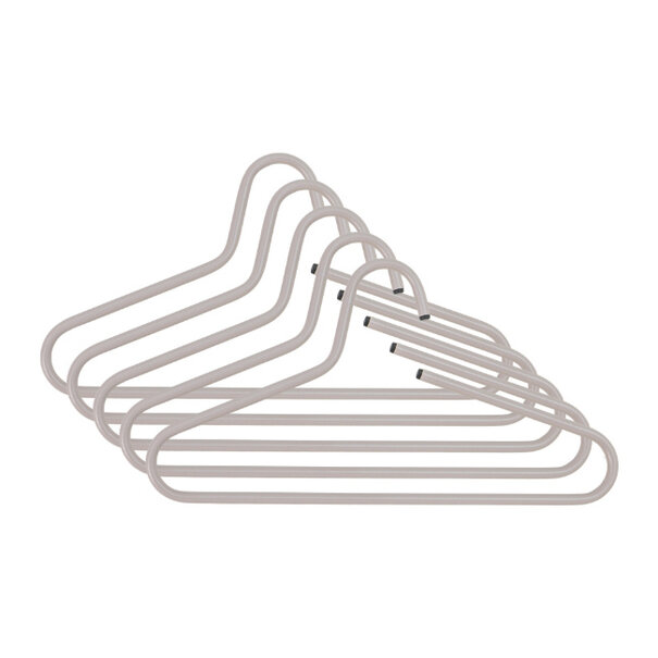 BelaLuz Moderne Kledinghangers Polo Silky taupe staal