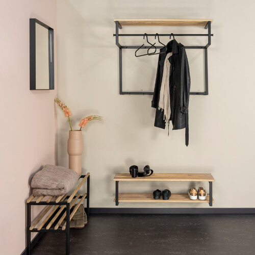 Moderne Industriële kapstok Rizzoli XL zwart