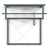 BelaLuz Moderne Industriële kapstok Rizzoli Dusty Green