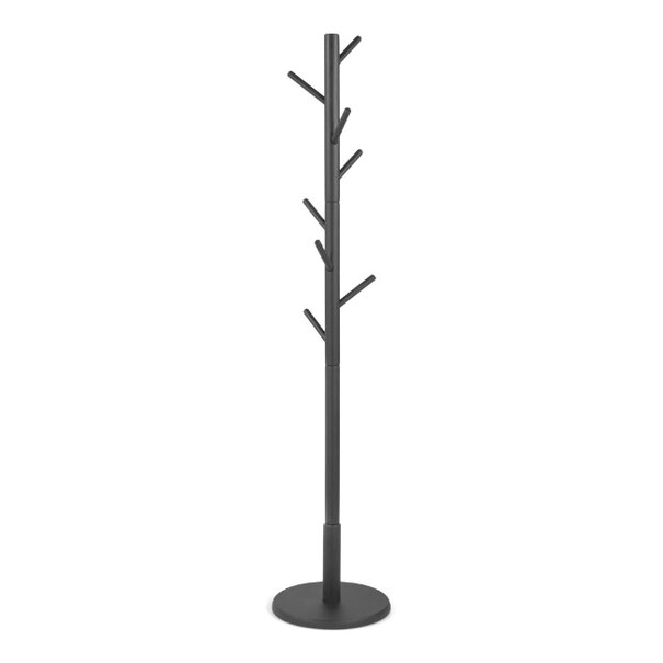 BelaLuz Moderne staande kapstok Bro zwart rubberhout