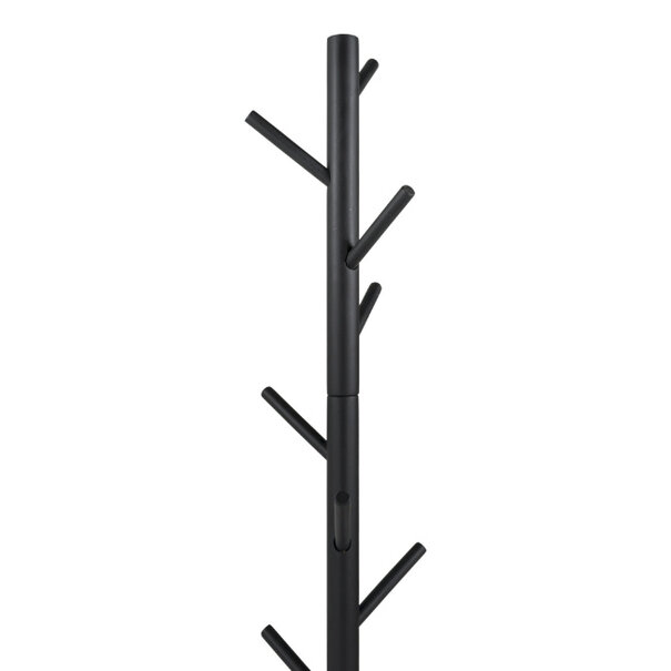 BelaLuz Moderne staande kapstok Bro zwart rubberhout