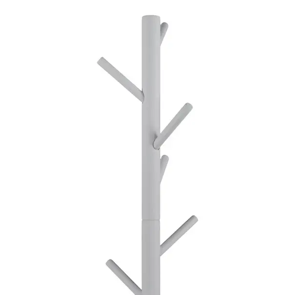 BelaLuz Moderne staande kapstok Bro wit rubberhout