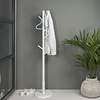 BelaLuz Moderne staande kapstok Bro wit rubberhout