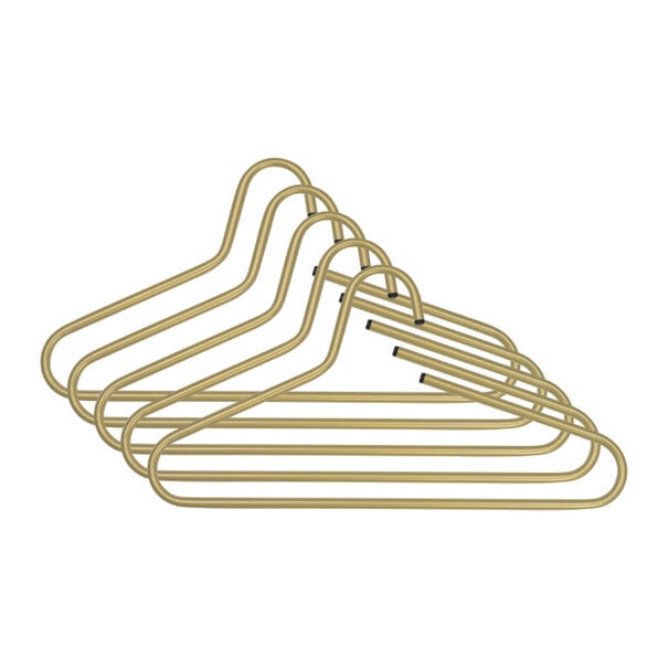 BelaLuz Moderne Kledinghangers Polo goud staal